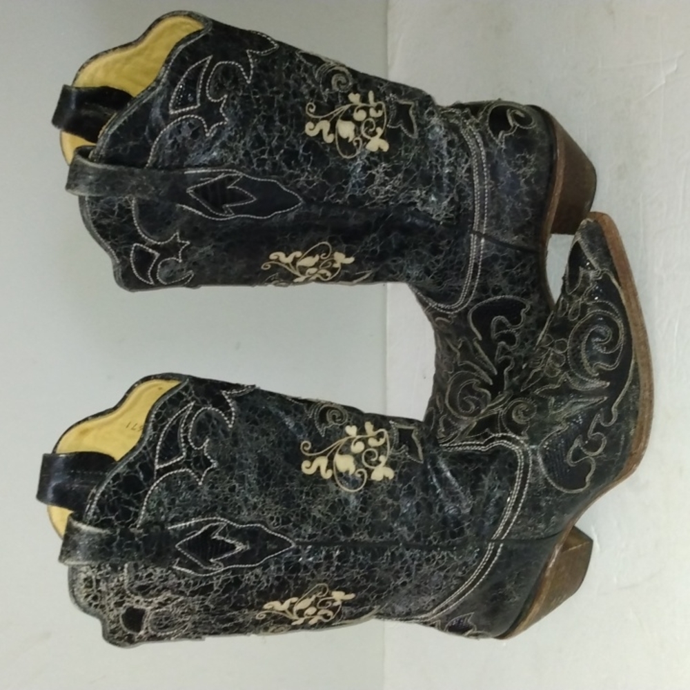 CORRAL VINTAGE DESTRESSED COWBOY BOOTS SZ9 WOMEN'S